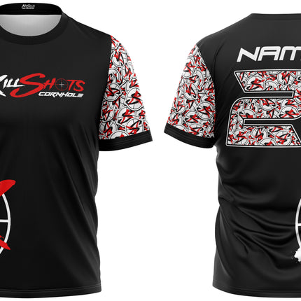 Killshots Cornhole Sublimated Premium Sports Jersey - "Stickers"
