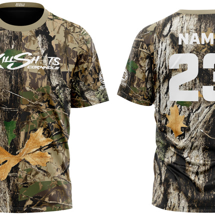 Killshots Cornhole Sublimated Premium Sports Jersey - "Tree Camo"