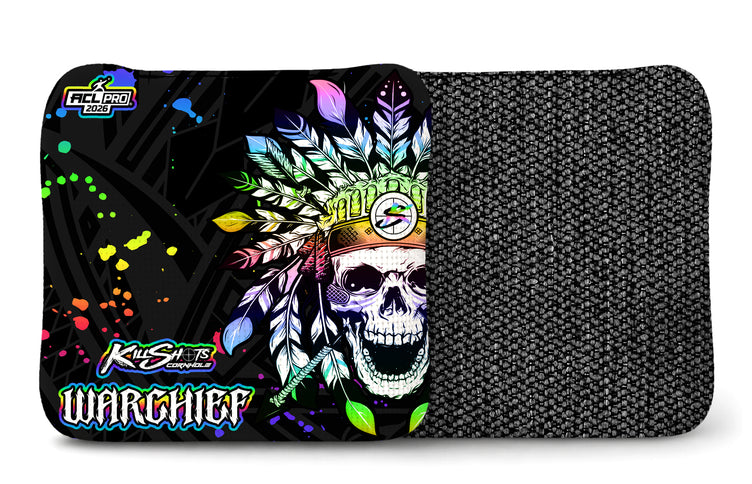 Killshots Cornhole | Warchief Series | 2026 ACL PRO | Cornhole Bags | Launch Edition