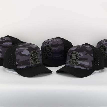 Killshots Cornhole 5 Panel Round-Bill Snap-Back "Assault" Hat - Camo