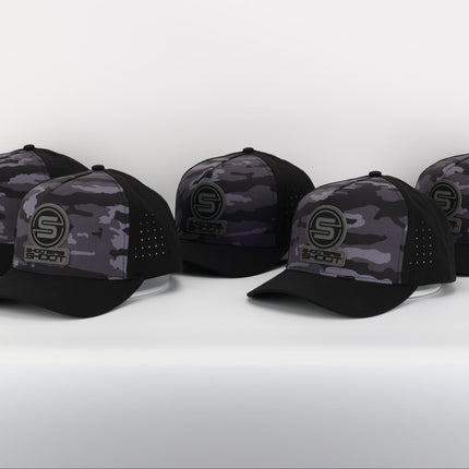 Killshots Cornhole 5 Panel Round-Bill Snap-Back "Assault" Hat - Camo