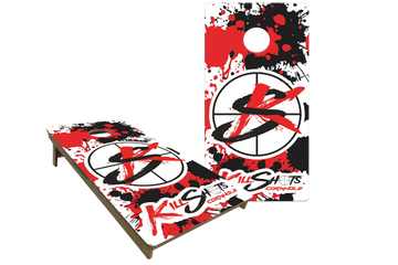 Killshots Cornhole "Splatter Pack" Direct-Printed Pro Cornhole Boards