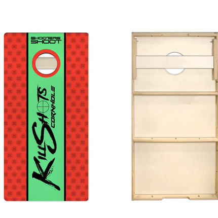 Killshots Cornhole "Shooters Shoot Pattern" Pro-Style Cornhole Boards