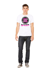 White Black/Pink Logo